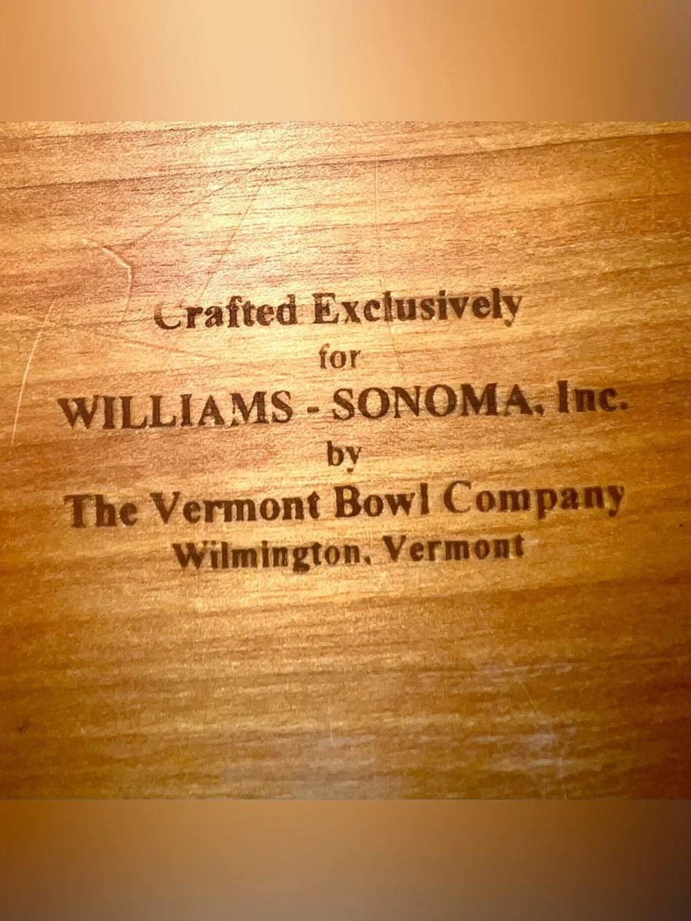 John McLeod Vermont Bowl Co. for Williams-Sonoma Wooden Salad Bow & Utensials